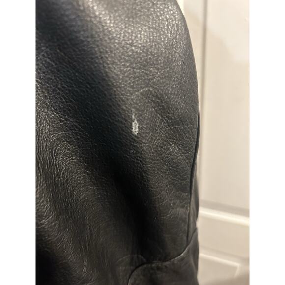 Rare! Vintage Members Only Black Leather Bomber Jacket Sz L - Picture 12 of 15